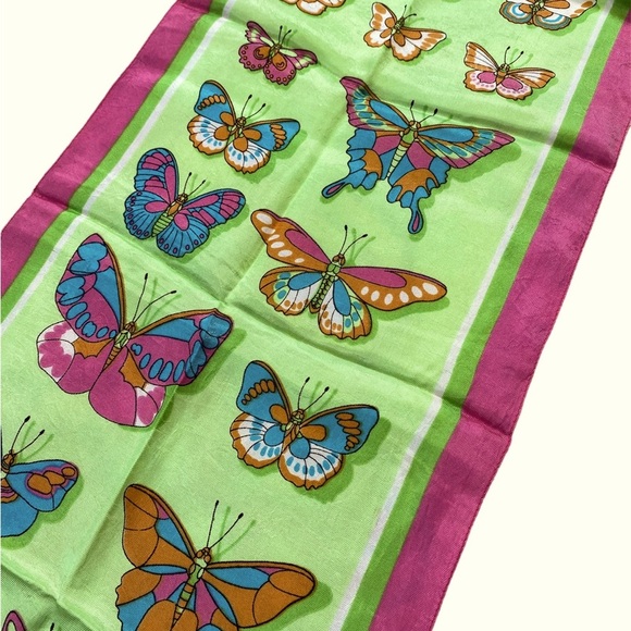 Vintage Butterfly Scarf - Picture 2 of 2